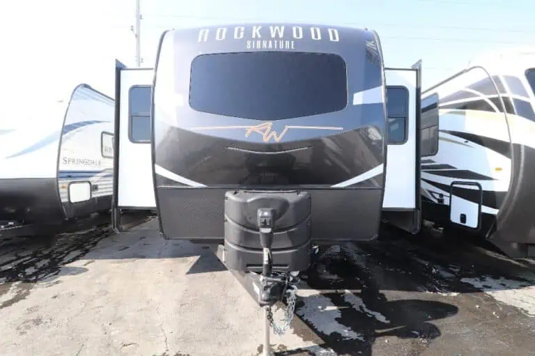 Rockwood signature travel trailer front view